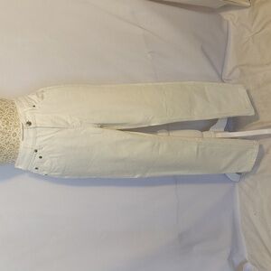 Everlane Women's White The Cheeky Jean Hidden Button Fly Straight Size 25R